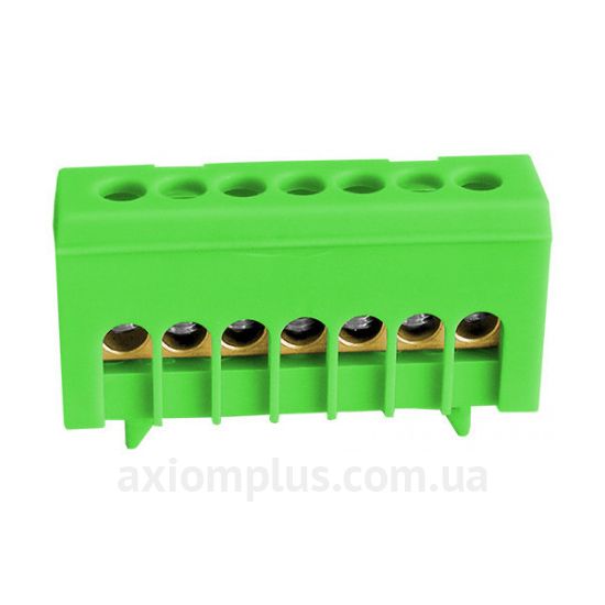 Зображення шина (PE) Noark 103851 1P 63А (7 контактів) (жовто-зелений колір)