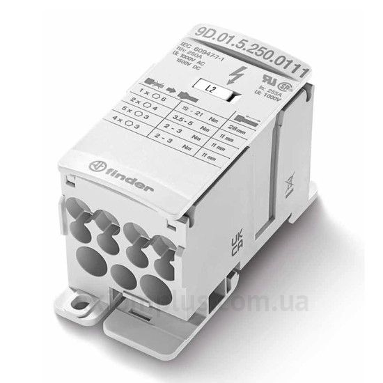 9D0150800304 Finder серого цвета (на 7 контактов) (сечение до 16мм²) , I<sub>n</sub>=80А