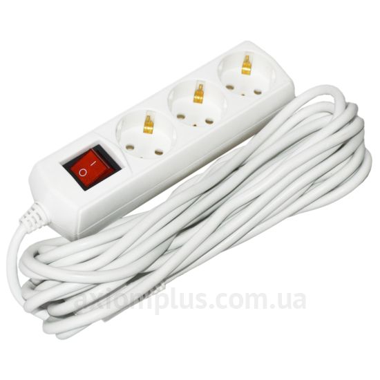 Удлинитель UEC ECO П03В 3 места 2P+PE/7м 3х1мм2 10А/250В с выключателем WYP10-10-03-07-GS-G-U фото