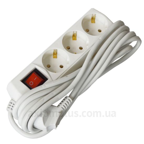 Удлинитель UEC ECO П03В 3 места 2P+PE/3м 3х1мм2 10А/250В с выключателем WYP10-10-03-03-GS-G-U фото