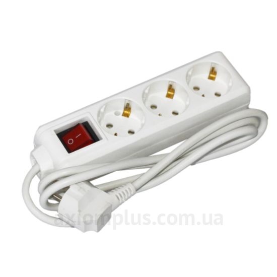 Удлинитель UEC STANDART П03В 3 места 2Р+PЕ/1,5 метра 3х1мм2 16А/250 с выключателем WYP10-16-03-01-GS-17-U фото