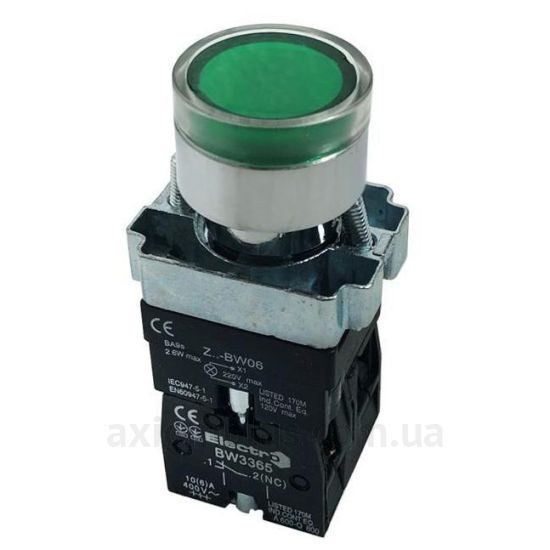 Кнопка ElectrO (ВW3361NOGi) зеленого цвета