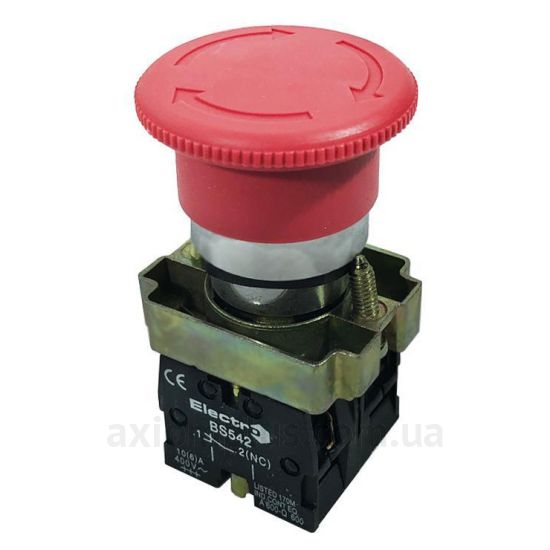 Кнопка ElectrO (BS542NCRF) красного цвета