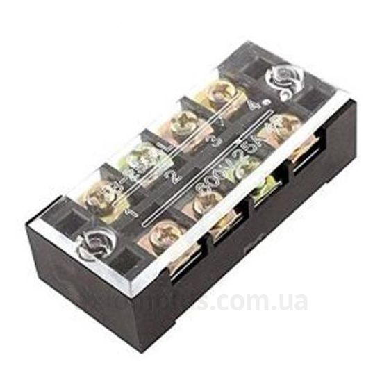 TB4504 ElectrO черного цвета (на 4х2 контакта) (сечение до 6мм²) , I<sub>n</sub>=45А
