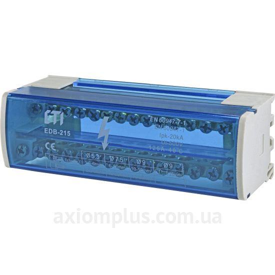 EDB-215 ETI синего цвета (на 30 контактов) (S <sub>кабеля</sub> до 25мм²) , I<sub>n</sub>=125А