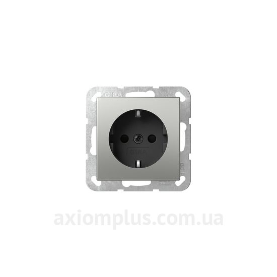 Изображение Gira серии Clear, E1, E2, E3, Esprit, Event, Linoleum-Multiplex, Opaque, Standard 55, Studio 4188600 стального цвета