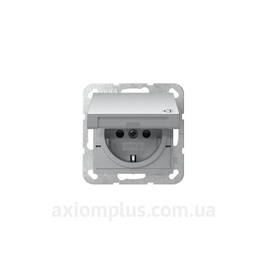 Фото Gira серии Clear, E1, E2, E3, Esprit, Event, Linoleum-Multiplex, Opaque, Standard 55, Studio 441426 цвета алюминий