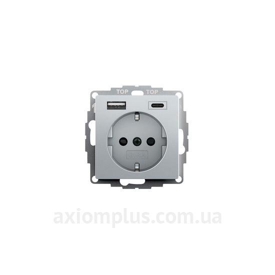 Изображение Gira из серии Clear, E1, E2, E3, Esprit, Event, Linoleum-Multiplex, Opaque, Standard 55, Studio 245926 цвета алюминий