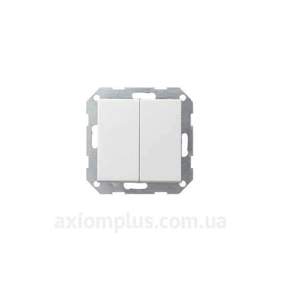 Фото Gira серии Clear, E1, E2, E3, Esprit, Event, Linoleum-Multiplex, Opaque, Standard 55, Studio 2860201 белого цвета