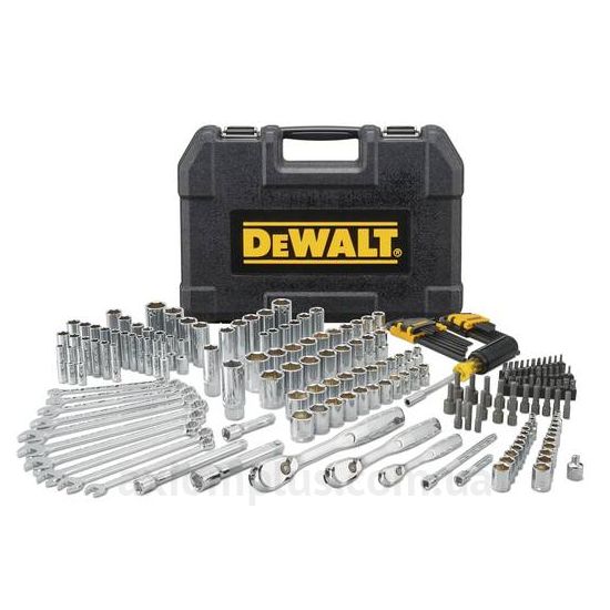 Зображення набору інструментів DeWALT DWMT81534-1в пластиковому кейсі чорного кольору