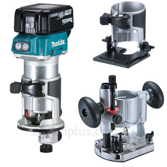 Синий фрезер Makita DRT50RTEX3 изображение