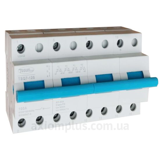 Модульный разрывной 4P переключатель нагрузки 1-0-2 на 100А TOSUNlux 6931934220650
