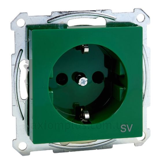 Фото Schneider Electric серії Merten System M-Elegance MEG2300-0304 зеленого кольору