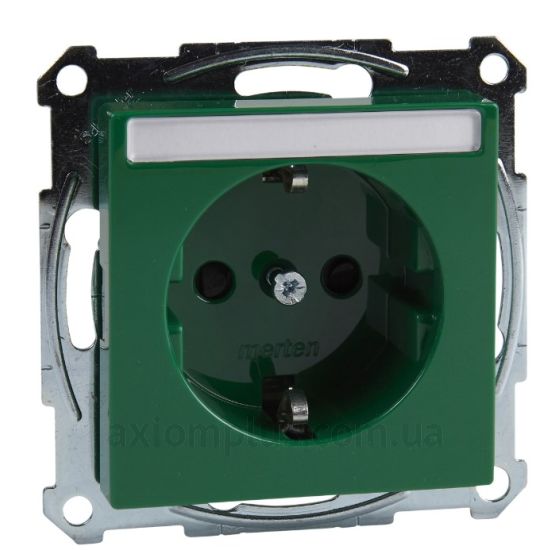 Фото Schneider Electric серии Merten System M-Elegance, Merten System M-Plan, Merten System M-Pure, Merten System M-Pure Decor MEG2302-0304 зеленого цвета