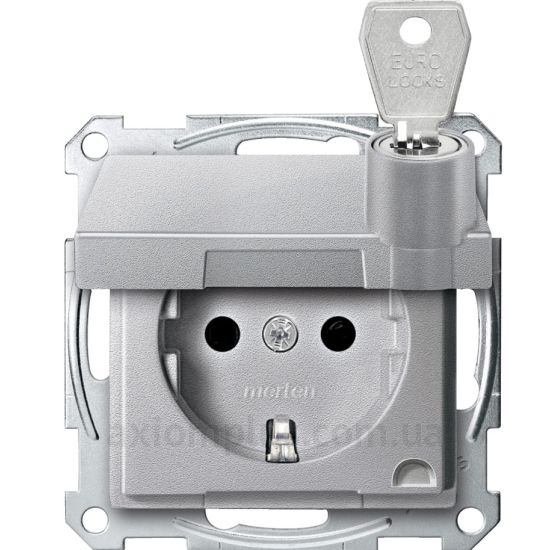 Фото Schneider Electric из серии Merten System M-Elegance, Merten System M-Plan, Merten System M-Pure, Merten System M-Pure Decor MEG2315-0460 цвета алюминий