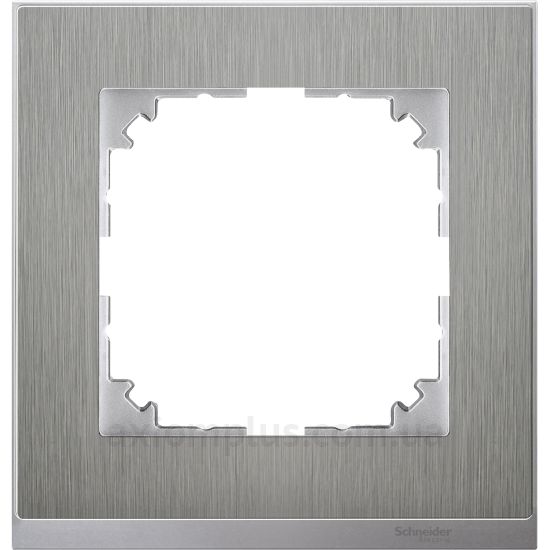 Фото Schneider Electric серии Merten System M-Pure Decor MEG4010-3646 стального цвета