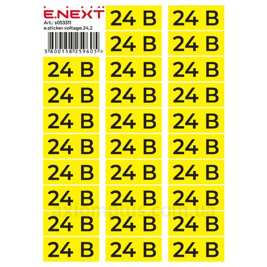 E.Next e.sticker.voltage.24.2 90мм ×38мм фото