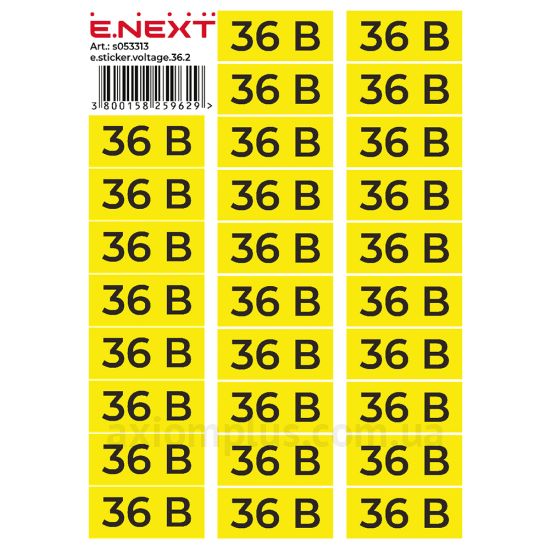E.Next e.sticker.voltage.36.2 90мм ×38мм фото
