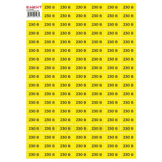 E.Next e.sticker.voltage.230.1 40мм ×20мм фото