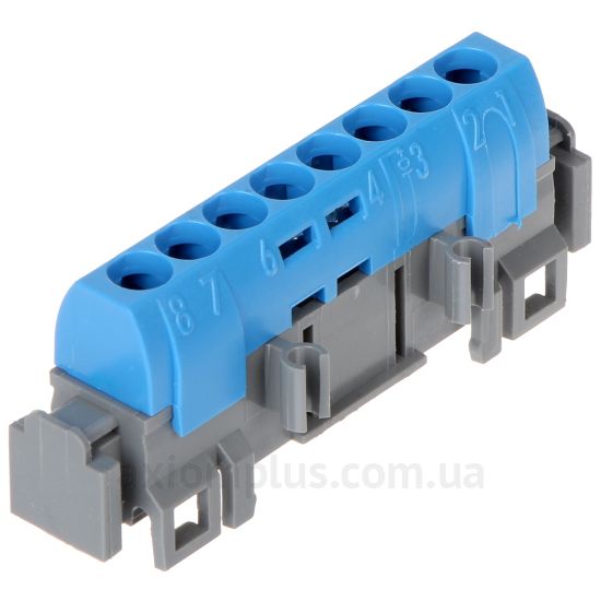 Шина (N) Legrand 004842 76А (8 контактов) (синий цвет) фото