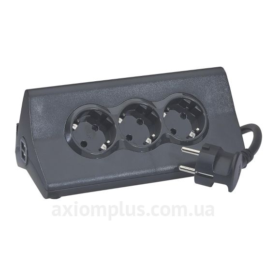 Удлинитель с держателем планшета и выключателем + 2 разъема USB тип A Legrand 3 гнезда с/к (694811) черный 694811 фото