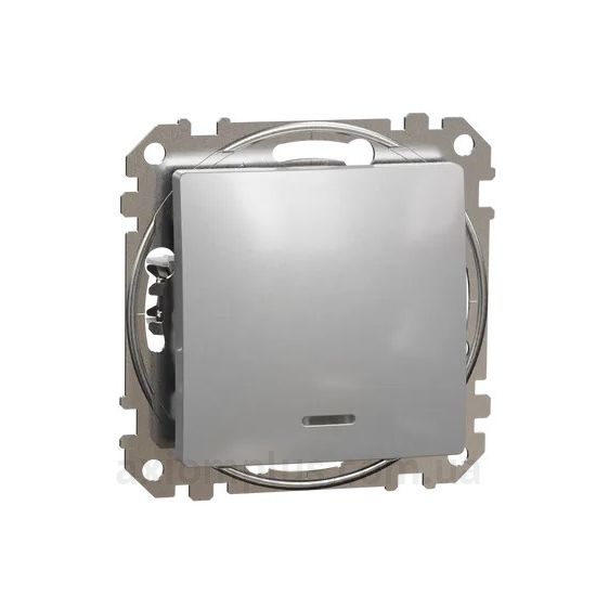 Зображення Schneider Electric серії Sedna Design SDD113101L алюмінієвого кольору