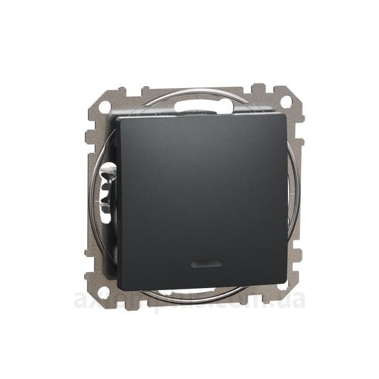 Изображение Schneider Electric серии Sedna Design, Sedna Elements SDD114107L черного цвета