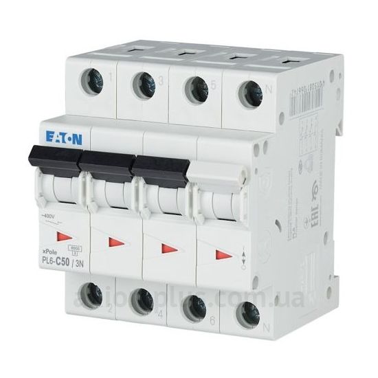 Изображение Eaton (Moeller) PL6-C50/3N (106915)