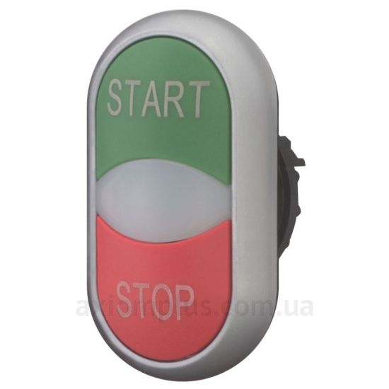 Кнопка Eaton (Moeller) M22-DDL-GR-GB1/GB0 (216702) червоного-зеленого кольору