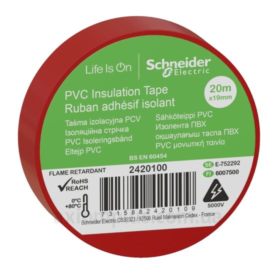 Ізоляційна стрічка червоного кольору Schneider Electric (2420100)