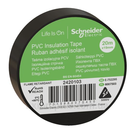 Ізоляційна стрічка чорного кольору Schneider Electric (2420103)