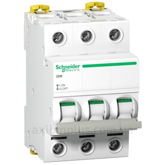Модульний рубильник 3P вимикач навантаження 0-1 на 32А Schneider Electric A9S60332