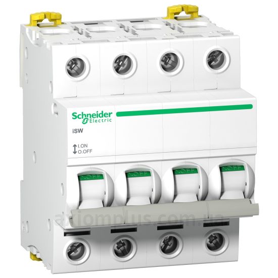 Модульний рубильник 4P вимикач навантаження 0-1 на 20А Schneider Electric A9S60420