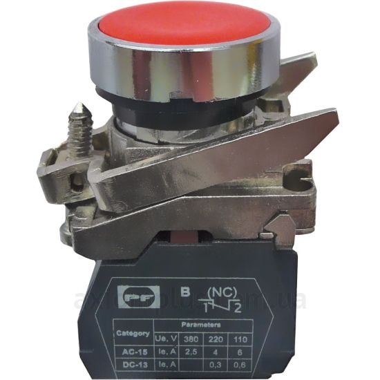 Кнопка Промфактор (FP4-BA42) червоного кольору