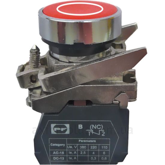 Кнопка Промфактор (FP4-BA4322) красного цвета