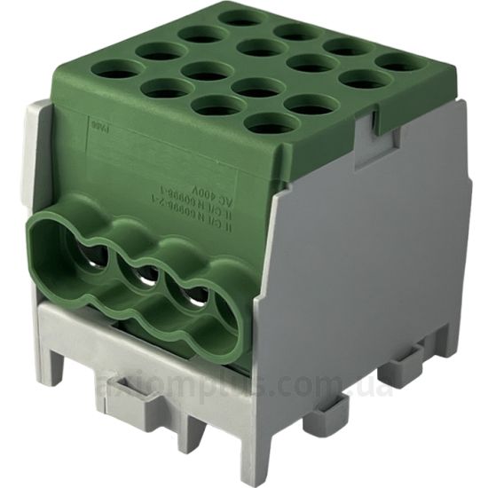 FJ-25/16.3G Promfactor зеленого цвета (на 8 контактов) (сечение до 25мм²) , I<sub>n</sub>=100А