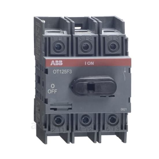 Модульный разрывной 3P выключатель нагрузки 0-1 на 125А ABB 1SCA105033R1001