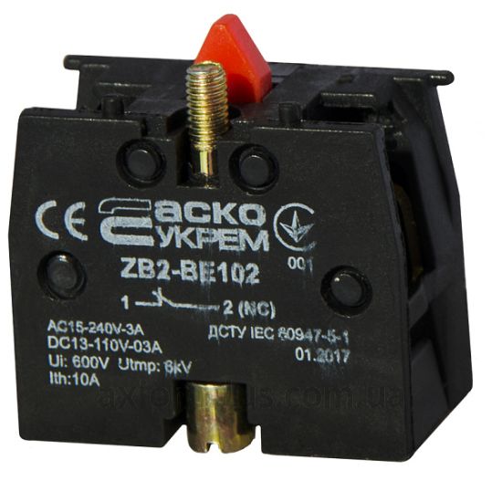 Кнопка Аско-Укрем ZB2-BE102 (A0140010026) красного цвета