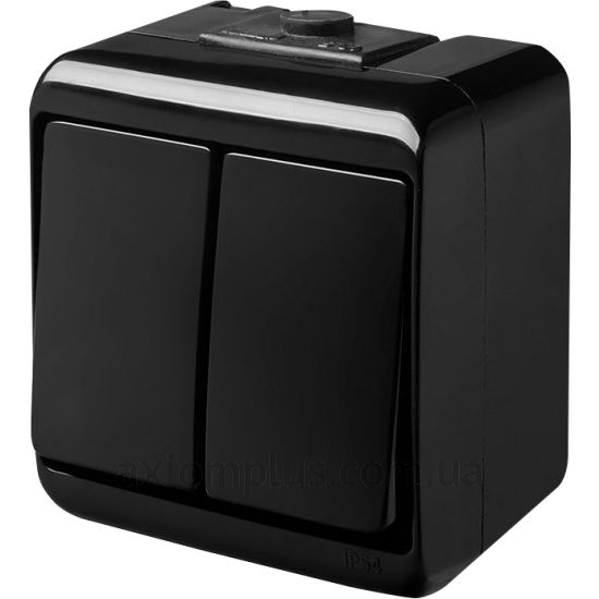 Зображення ETI серії Hermetics VHE-2-BL чорного кольору