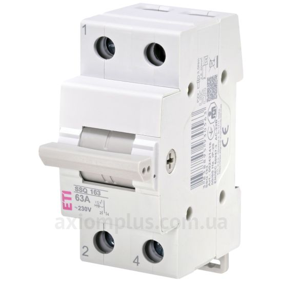 Модульный разрывной 1P переключатель нагрузки 1-0-2 на 63А ETI 2421416