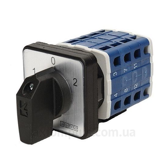 Кулачковый 3P переключатель нагрузки 1-0-2 на 63А EMAS PSA063KD334S