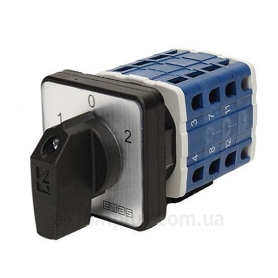 Кулачковый 4P переключатель нагрузки 1-0-2 на 120А EMAS PSA120KD434S
