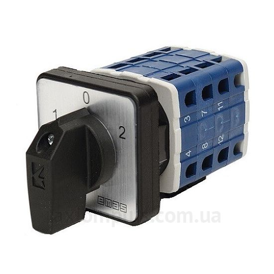 Кулачковий 4P перемикач навантаження 1-0-2 на 20А EMAS PSA020KD434S