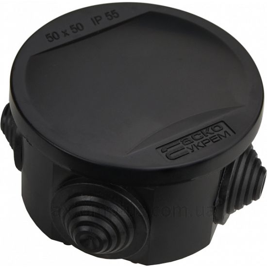 Зображення Аско-Укрем UAtmo Jet Black A0150170036 Ø50мм глибина 50мм (IP55)