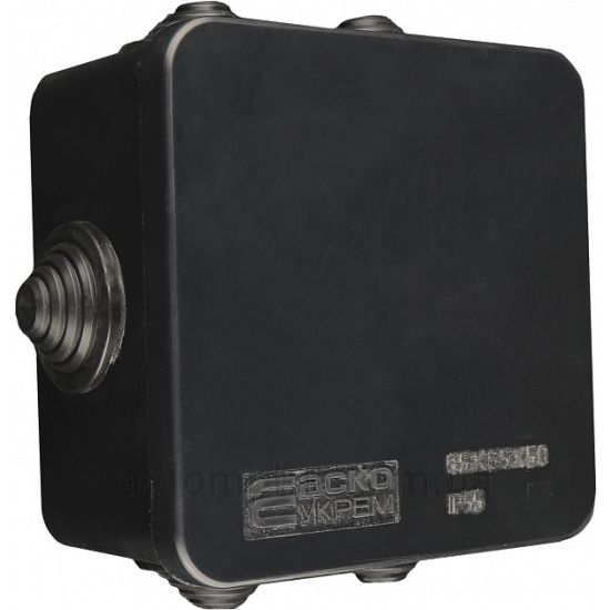 Зображення Аско-Укрем UAtmo Jet Black A0150170032 85мм×85мм глибина 50мм (IP55)
