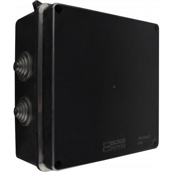 Фото Аско-Укрем UAtmo Jet Black A0150170035 150мм×150мм глибина 70мм (IP65)