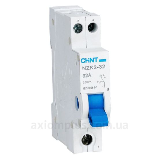 Модульный разрывной 1P переключатель нагрузки 1-0-2 на 32А Chint 643000