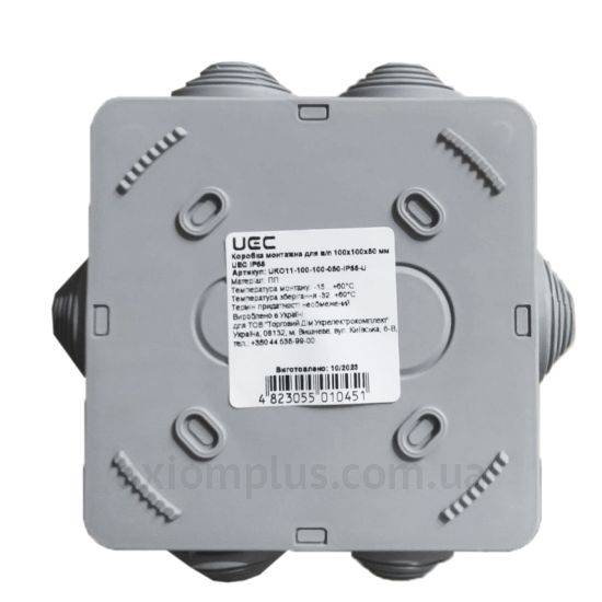Фото UEC UKO11-100-100-050-IP55-U 100мм×100мм глибина 50мм (IP55)