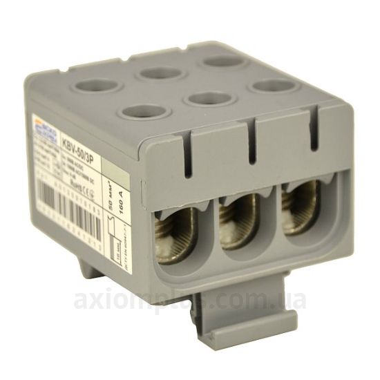 KBV-50/3P Аско-Укрем серого цвета (на 6 контактов) (S <sub>провода</sub> до 50мм&sup2;) , I<sub>n</sub>=160А