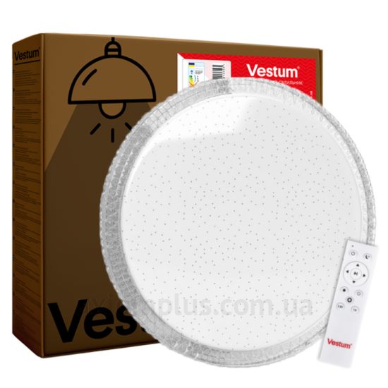Круглий світильник білого кольору Vestum VS-91032 фото
